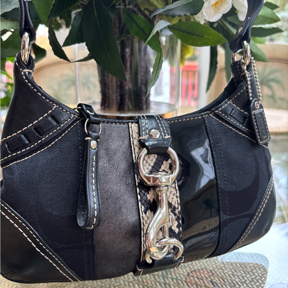 Vintage Coach Hampton Python minibag - image 10